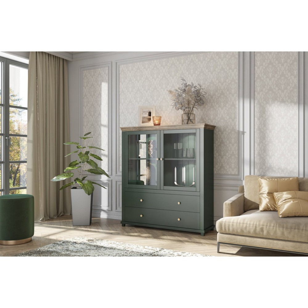 Βιτρίνα Capel mini 126x42x138