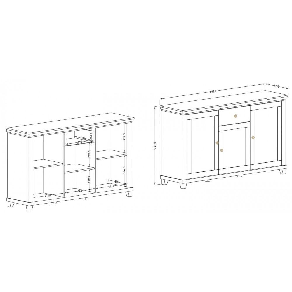 Μπουφές Capel 3D-Leuko