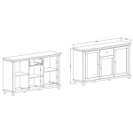 Μπουφές Capel 3D-Leuko