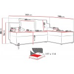 Γωνιακός καναπές Maxi-Mpez