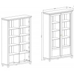 Βιτρίνα Capel plus 126x42x200