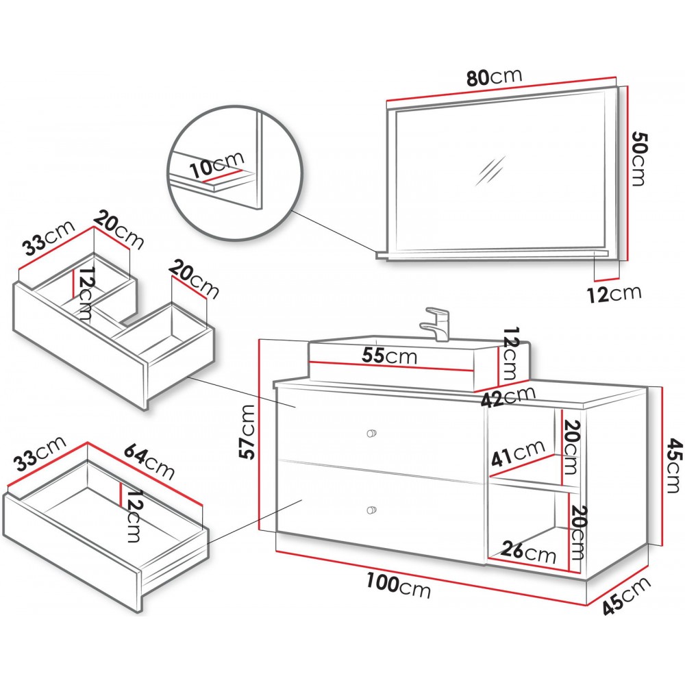 Σετ μπάνιου Kertos Ι-Beige