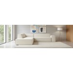 Γωνιακός καναπές Fubu S-Εκρού-Αριστερή