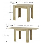 Τραπέζι Mily επεκτεινόμενο 85x85x76.6