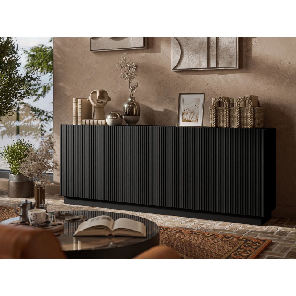 Μπουφές Liverti 200-Μαύρο 200x42x78
