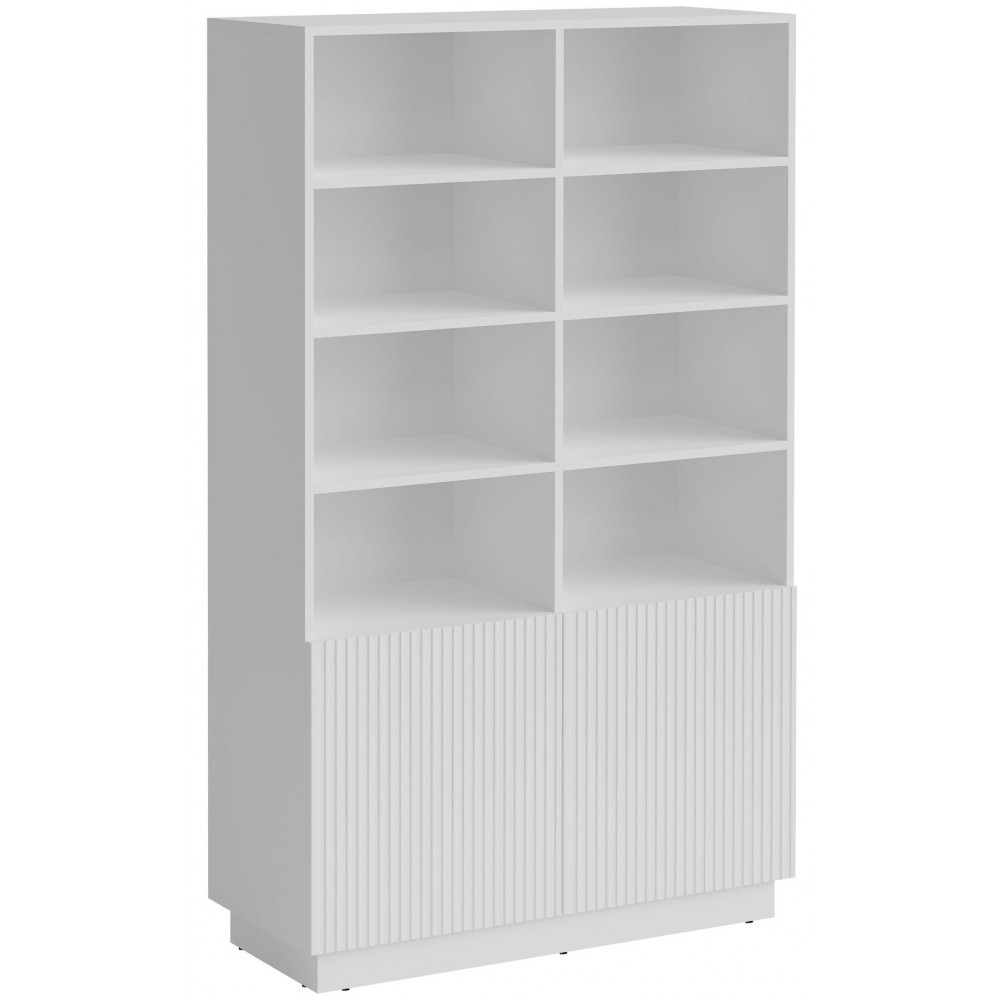 Βιβλιοθήκη Liverti 2D-Λευκό 100x42x173