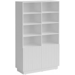 Βιβλιοθήκη Liverti 2D-Λευκό 100x42x173