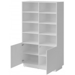 Βιβλιοθήκη Liverti 2D-Λευκό 100x42x173