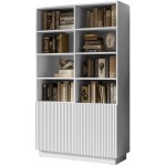 Βιβλιοθήκη Liverti 2D-Λευκό 100x42x173