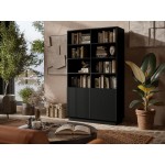 Βιβλιοθήκη Liverti 2D-Μαύρο 100x42x173