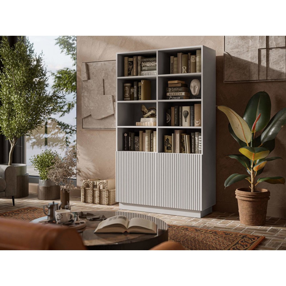 Βιβλιοθήκη Liverti 2D-Cashmere 100x42x173