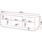 Έπιπλο Τηλεόρασης Liverti 2D-Μαύρο