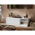 Έπιπλο Τηλεόρασης Liverti 2D-Λευκό 150x42x48