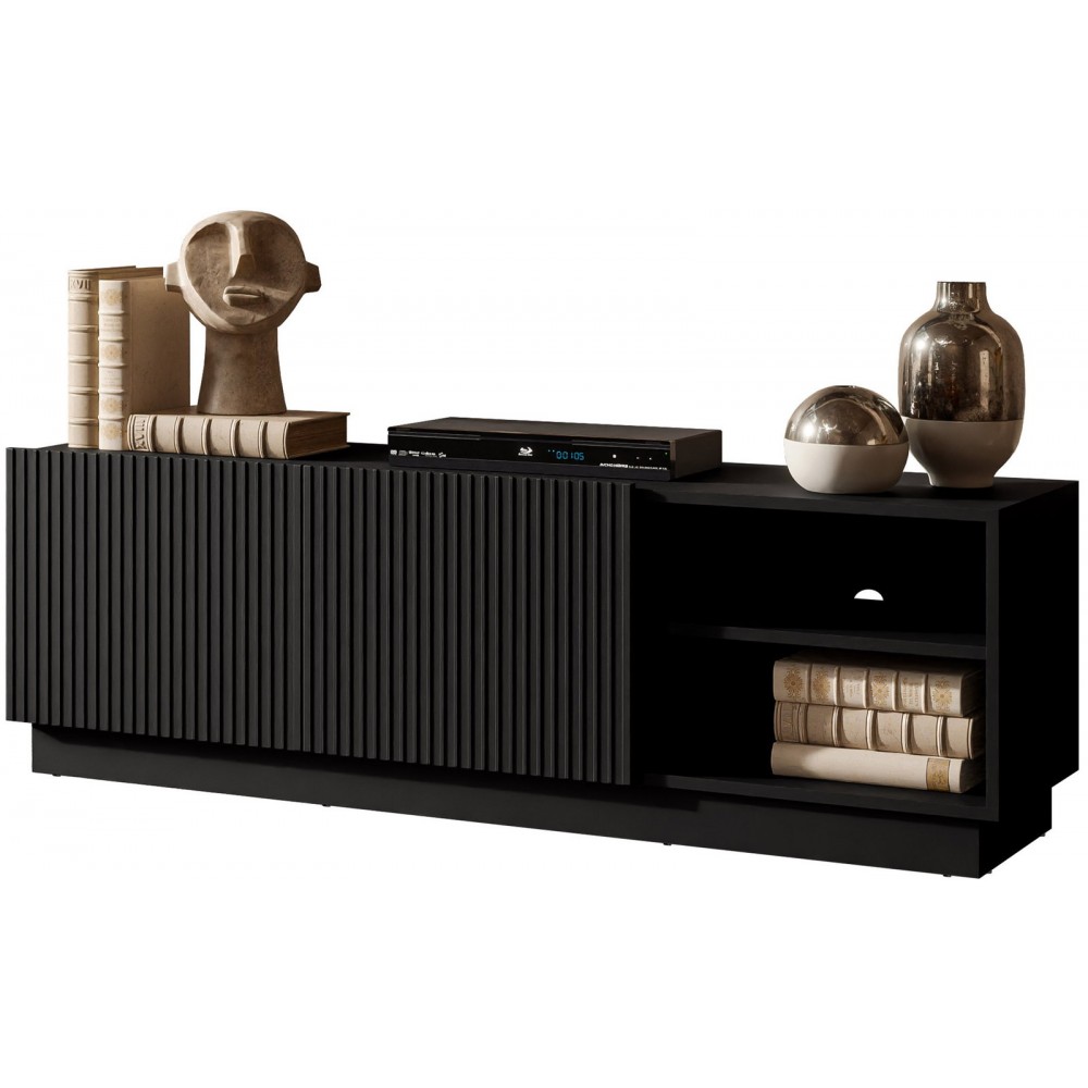 Έπιπλο Τηλεόρασης Liverti 2D-Μαύρο 150x42x48
