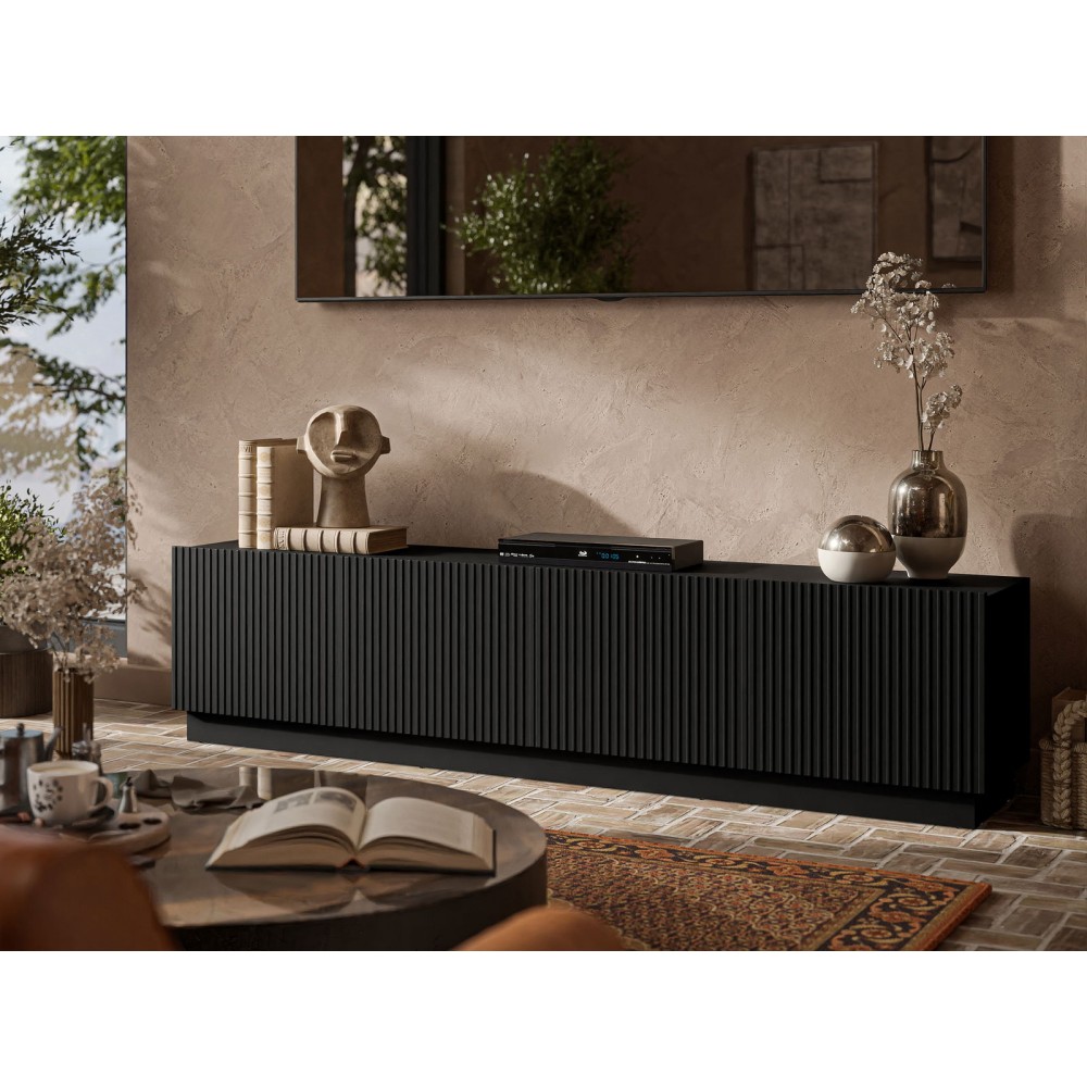 Έπιπλο Τηλεόρασης Liverti 4D-Μαύρο