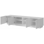 Έπιπλο Τηλεόρασης Liverti 4D-Λευκό 200x42x48