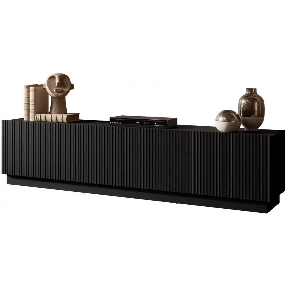 Έπιπλο Τηλεόρασης Liverti 4D-Μαύρο 200x42x48