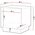 Κομοδίνο Liverti-Λευκό