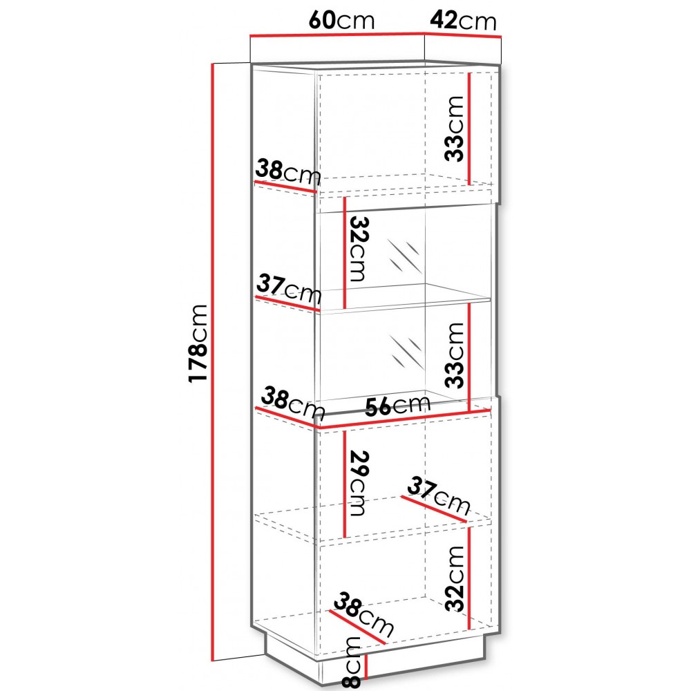 Βιτρίνα Liverti-Μαύρο