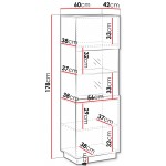 Βιτρίνα Liverti-Μαύρο