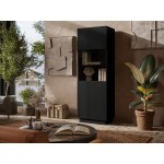 Βιτρίνα Liverti-Μαύρο 60x42x178