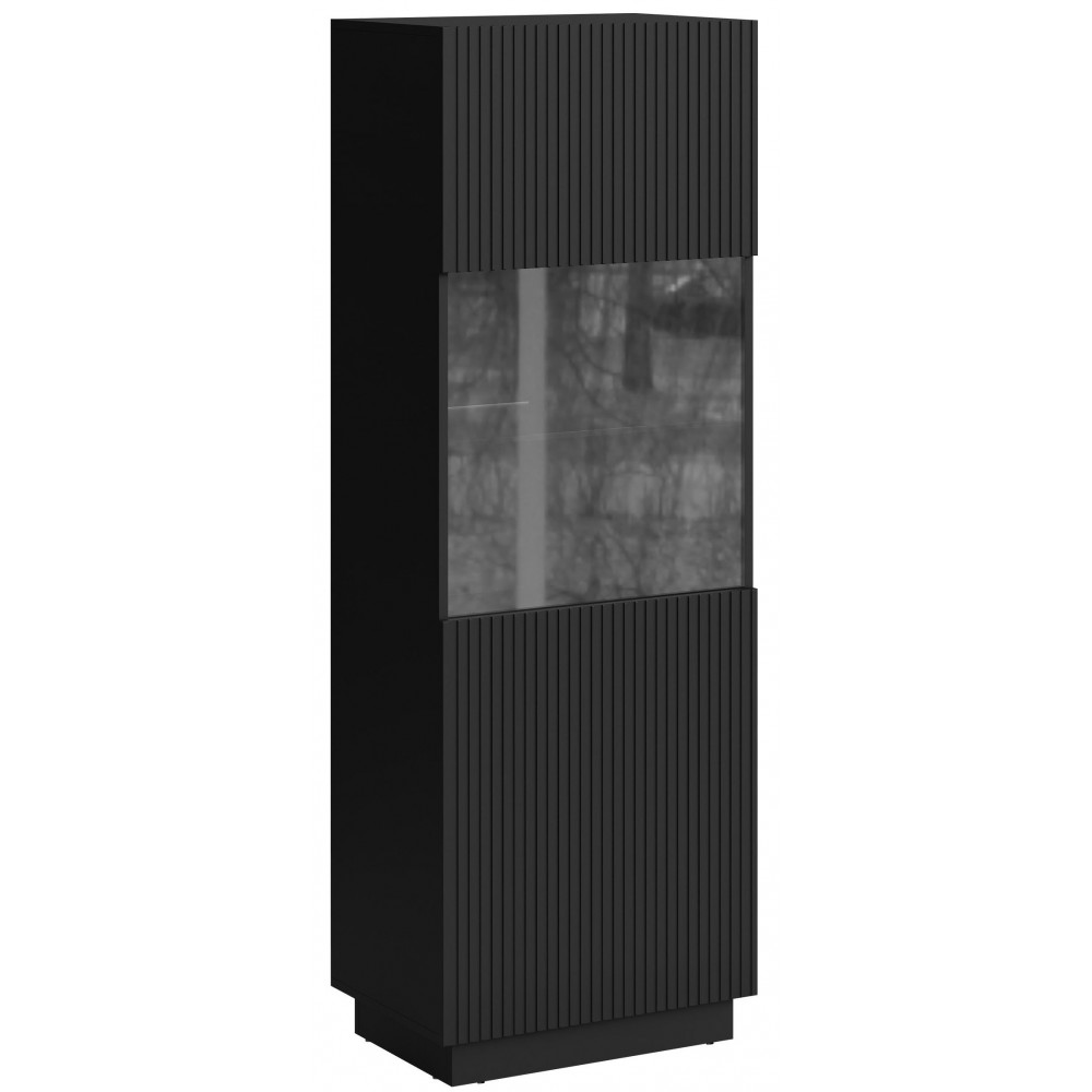 Βιτρίνα Liverti-Μαύρο 60x42x178