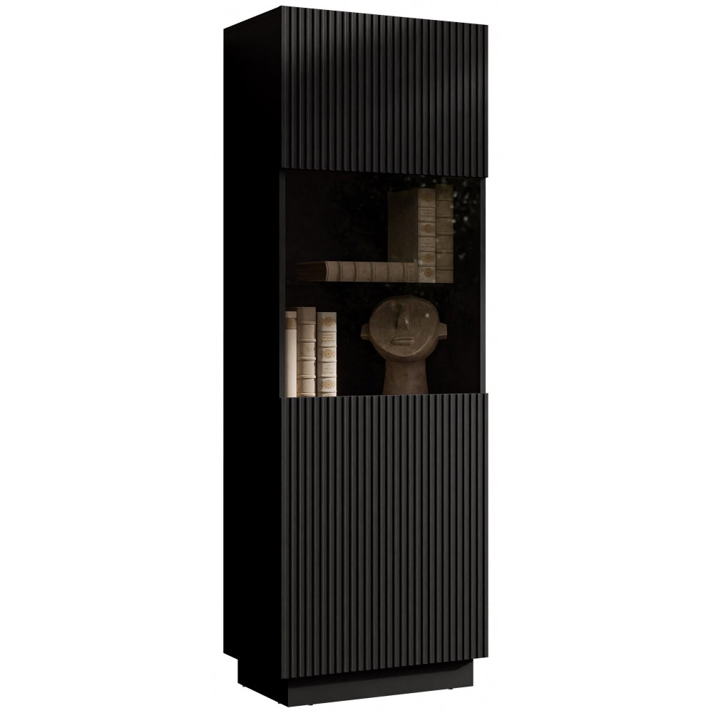 Βιτρίνα Liverti-Μαύρο 60x42x178