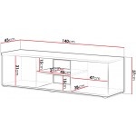 Έπιπλο Τηελόρασης Soho S4-Μαύρο