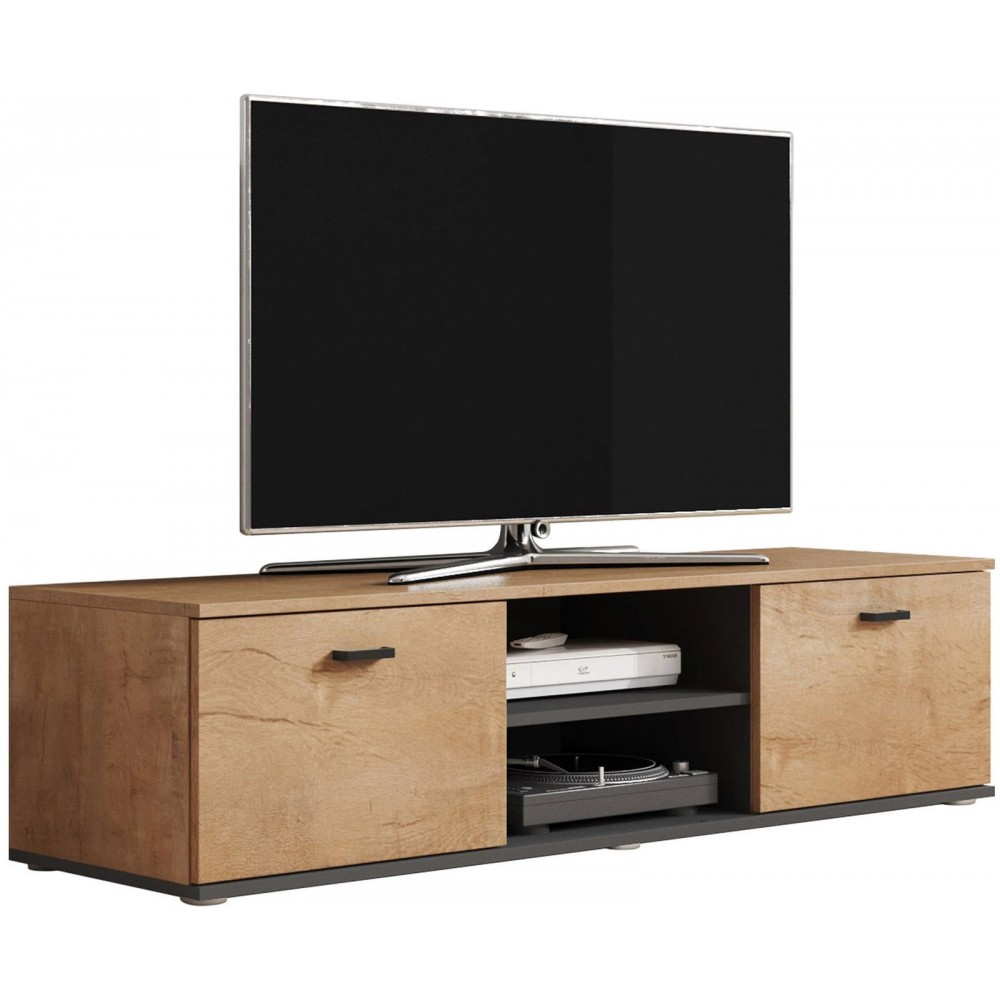 Έπιπλο Τηελόρασης Soho S4-Lefkas Oak 140x43x37