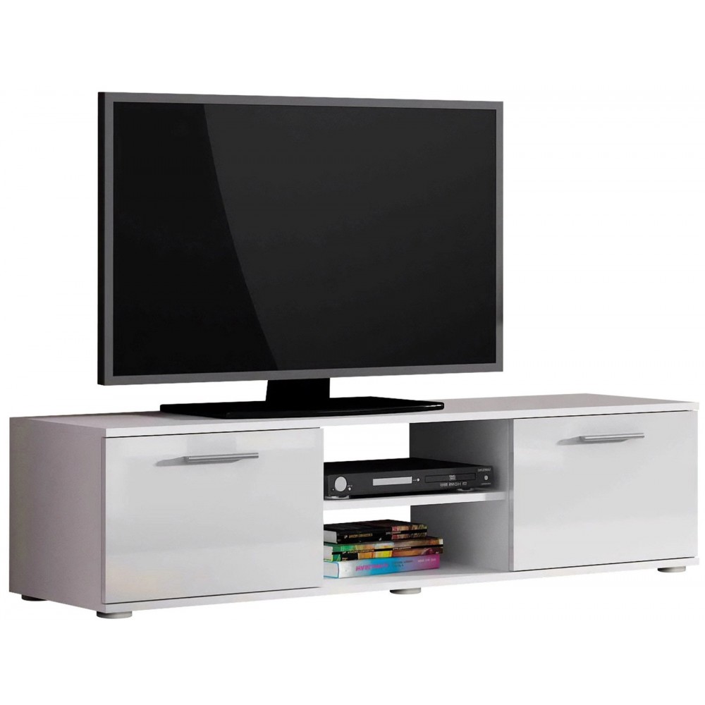 Έπιπλο Τηελόρασης Soho S4-Λευκό 140x43x37