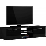 Έπιπλο Τηελόρασης Soho S4-Μαύρο 140x43x37
