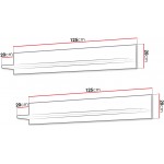 Σετ δύο ραφιών Soho-Lefkas Oak