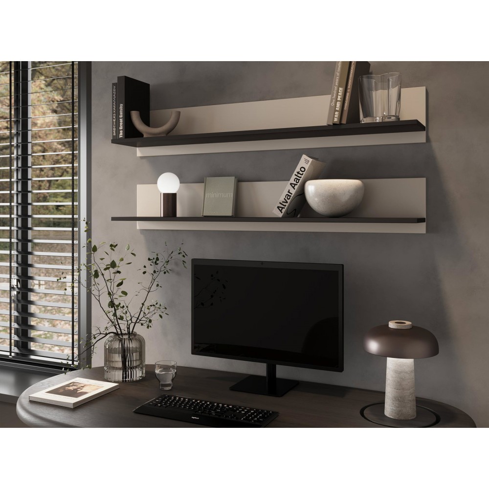 Σετ δύο ραφιών Soho-Cashmere 125x20x20
