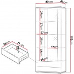 Βιτρίνα Soho 2D-Λευκό