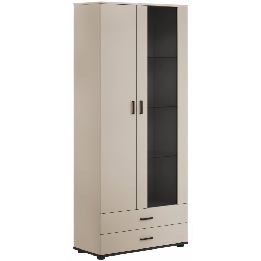 Βιτρίνα Soho 2D-Cashmere 80x41x192