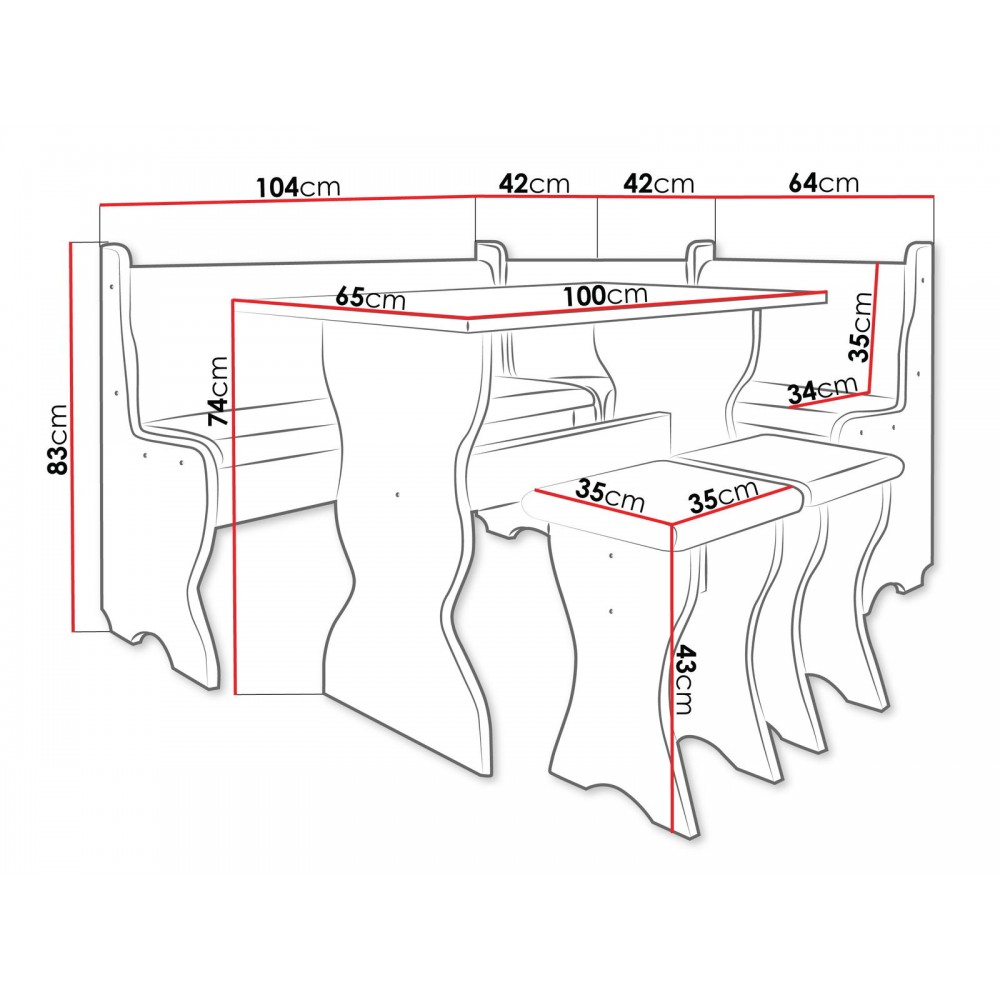 Σετ Τραπεζαρίας Thomas-Xruso - Drus