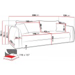 Καναπές - Κρεβάτι Moho-Καφέ Σκούρο