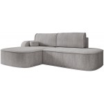 Γωνιακός Καναπές Koro-Αριστερή-Γκρι 256x177x90