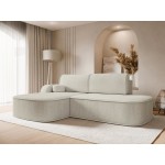 Γωνιακός Καναπές Koro-Αριστερή-Εκρού 256x177x90