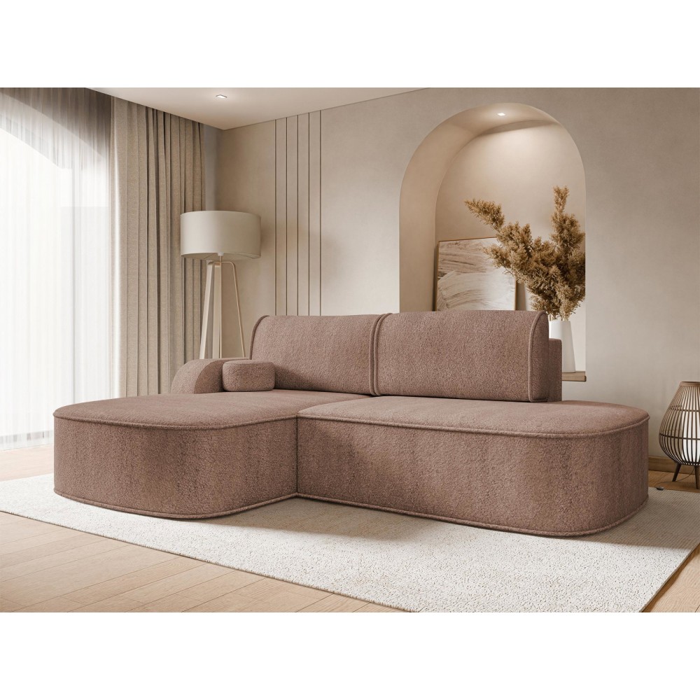 Γωνιακός Καναπές Koro-Αριστερή-Καφέ 256x177x90
