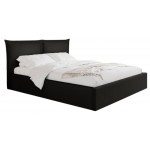Επενδυμένο κρεβάτι Pirkun-140 x 200-Μαύρο 215x167x98