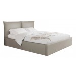 Επενδυμένο κρεβάτι Pirkun-140 x 200-Γκρι Ανοιχτό 215x167x98