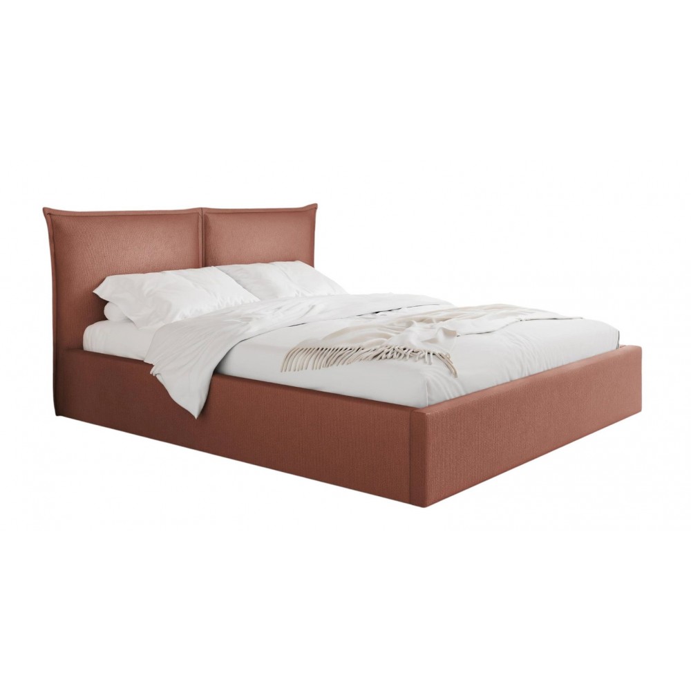 Επενδυμένο κρεβάτι Pirkun-140 x 200-Σάπιο μήλο 215x167x98