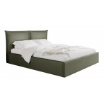 Επενδυμένο κρεβάτι Pirkun-140 x 200-Χακί 215x167x98