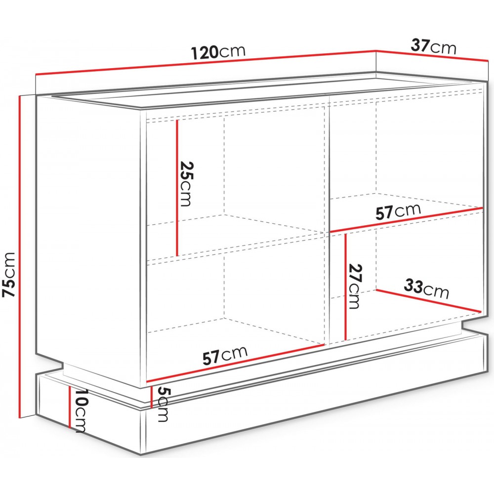 Μπουφές Zarpant 2D-Cashmere