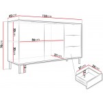 Μπουφές Werkoz 2D3S 135x42x78