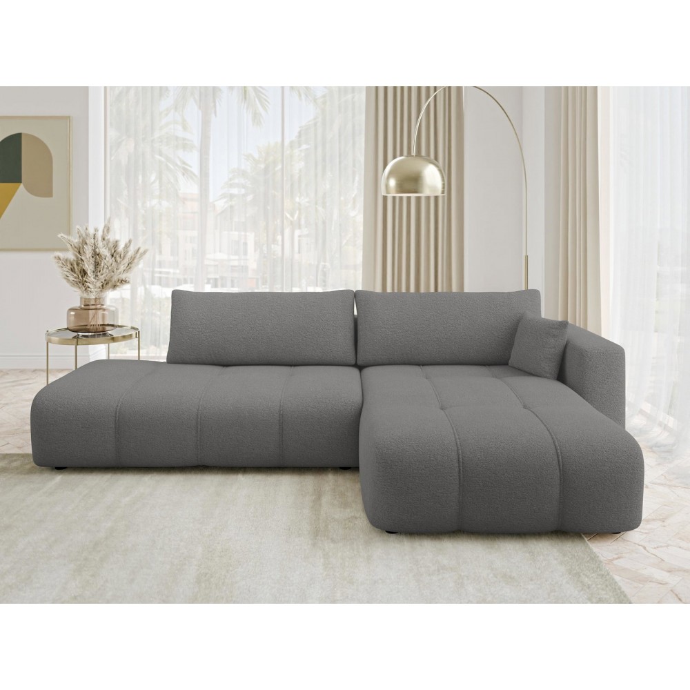 Γωνιακός Καναπές Furyn Otwarty-Δεξιά-Γκρι 262x145x72