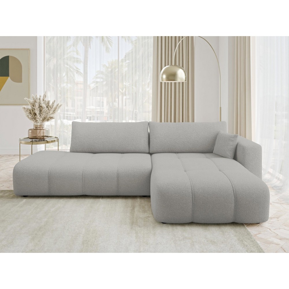Γωνιακός Καναπές Furyn Otwarty-Δεξιά-Γκρι Ανοιχτό 262x145x72
