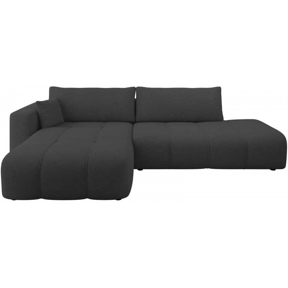 Γωνιακός Καναπές Furyn Otwarty-Αριστερή-Ανθρακί 262x145x72