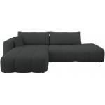 Γωνιακός Καναπές Furyn Otwarty-Αριστερή-Ανθρακί 262x145x72